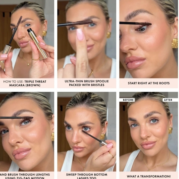 Iconic London Triple Threat Mascara: Brown, NIB - Picture 3 of 7